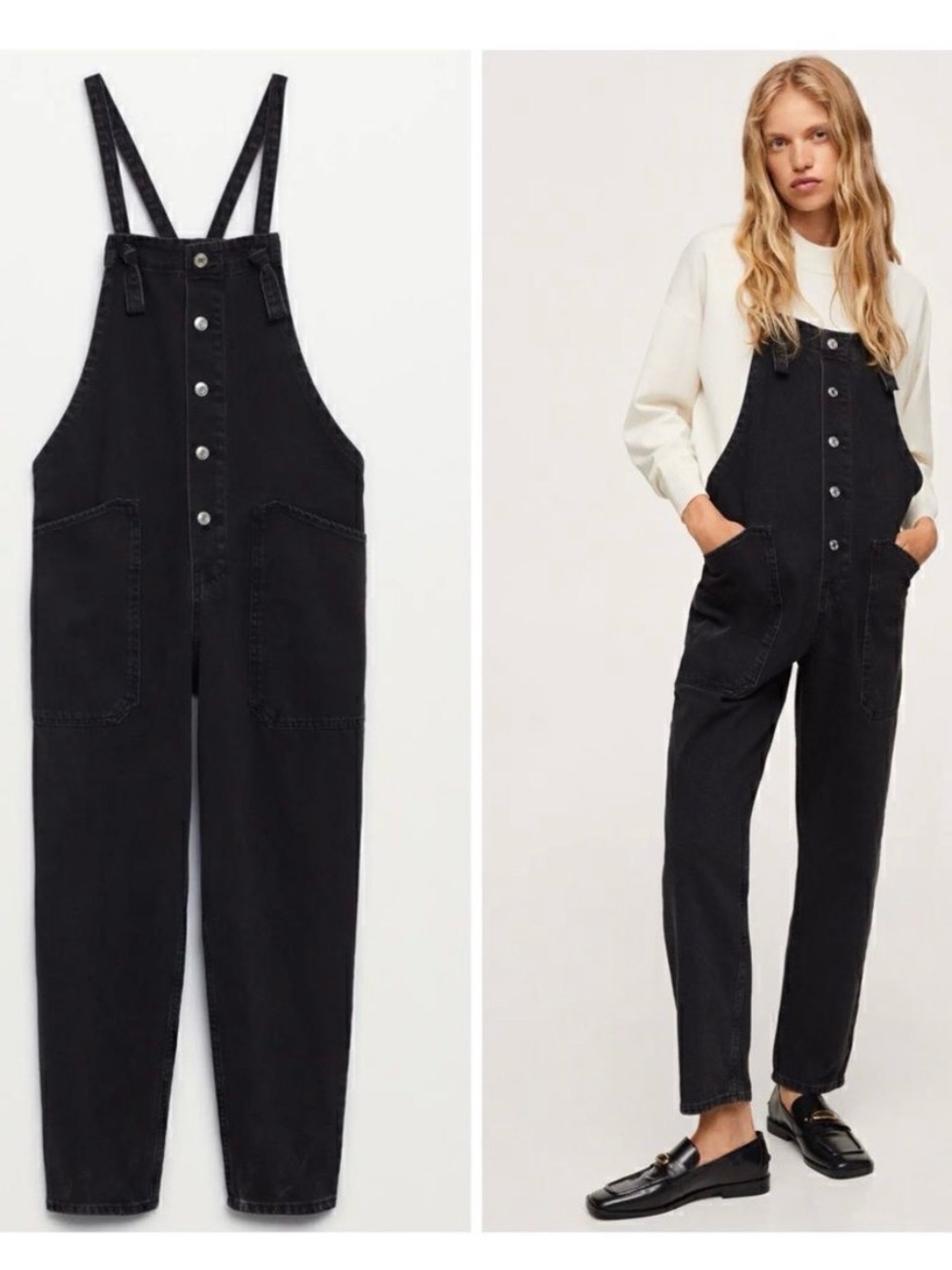 MANGO Denim Overalls